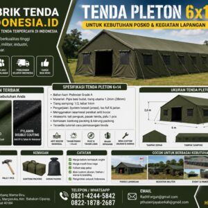 Jual tenda Pleton 6x14