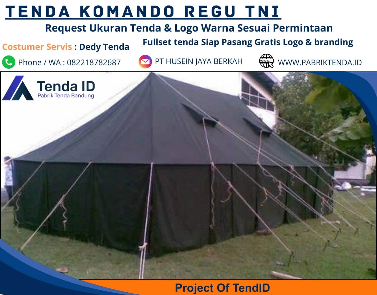 Jual Tenda Komando 4x6 Standar TNI