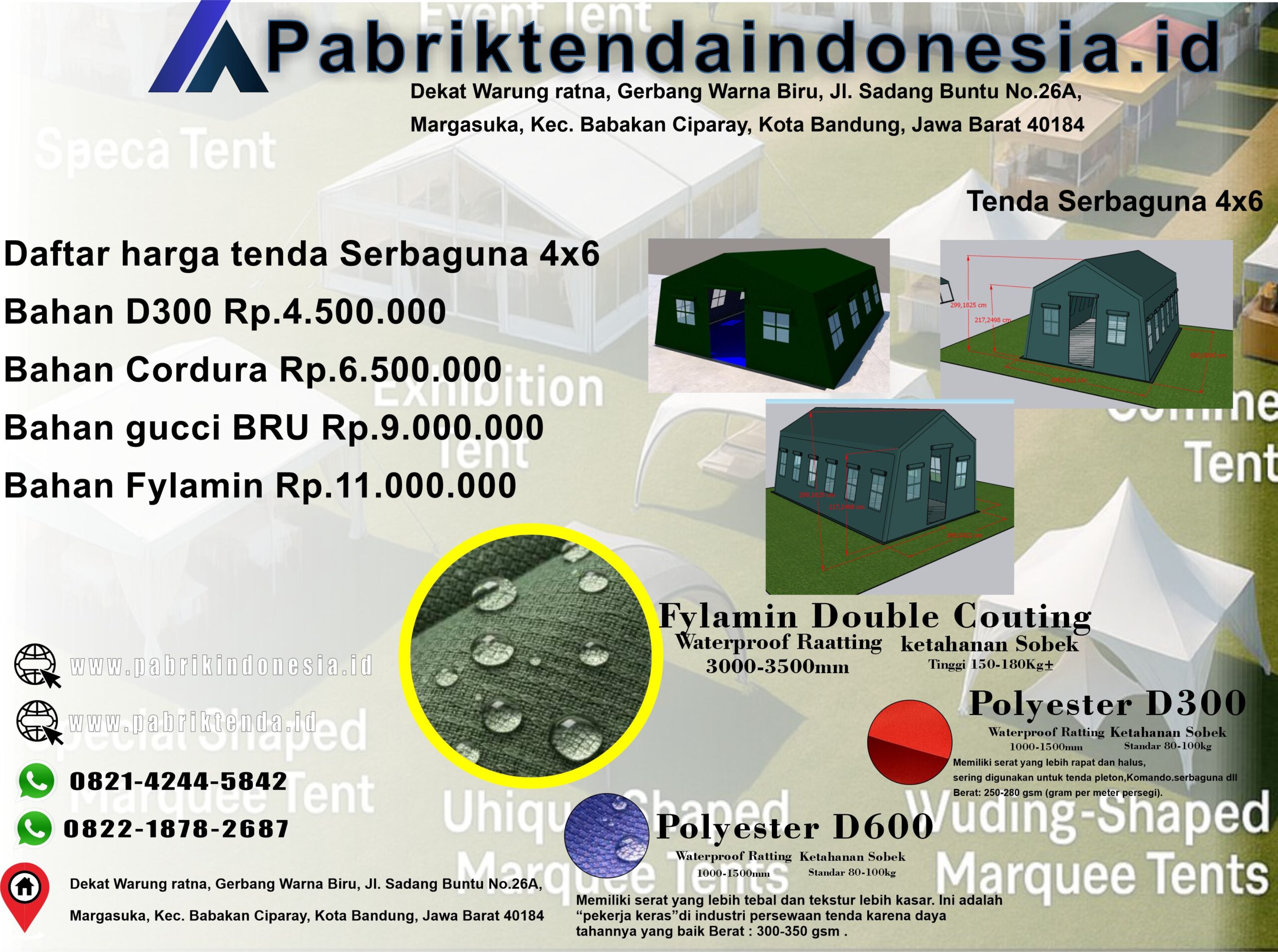 Tenda Serbaguna 4x6