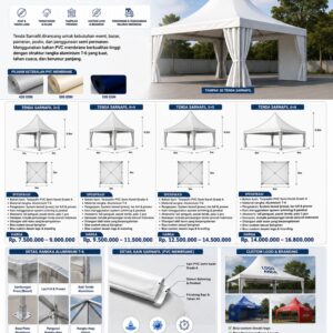 Tenda Sarnafil Ukuran 3x3