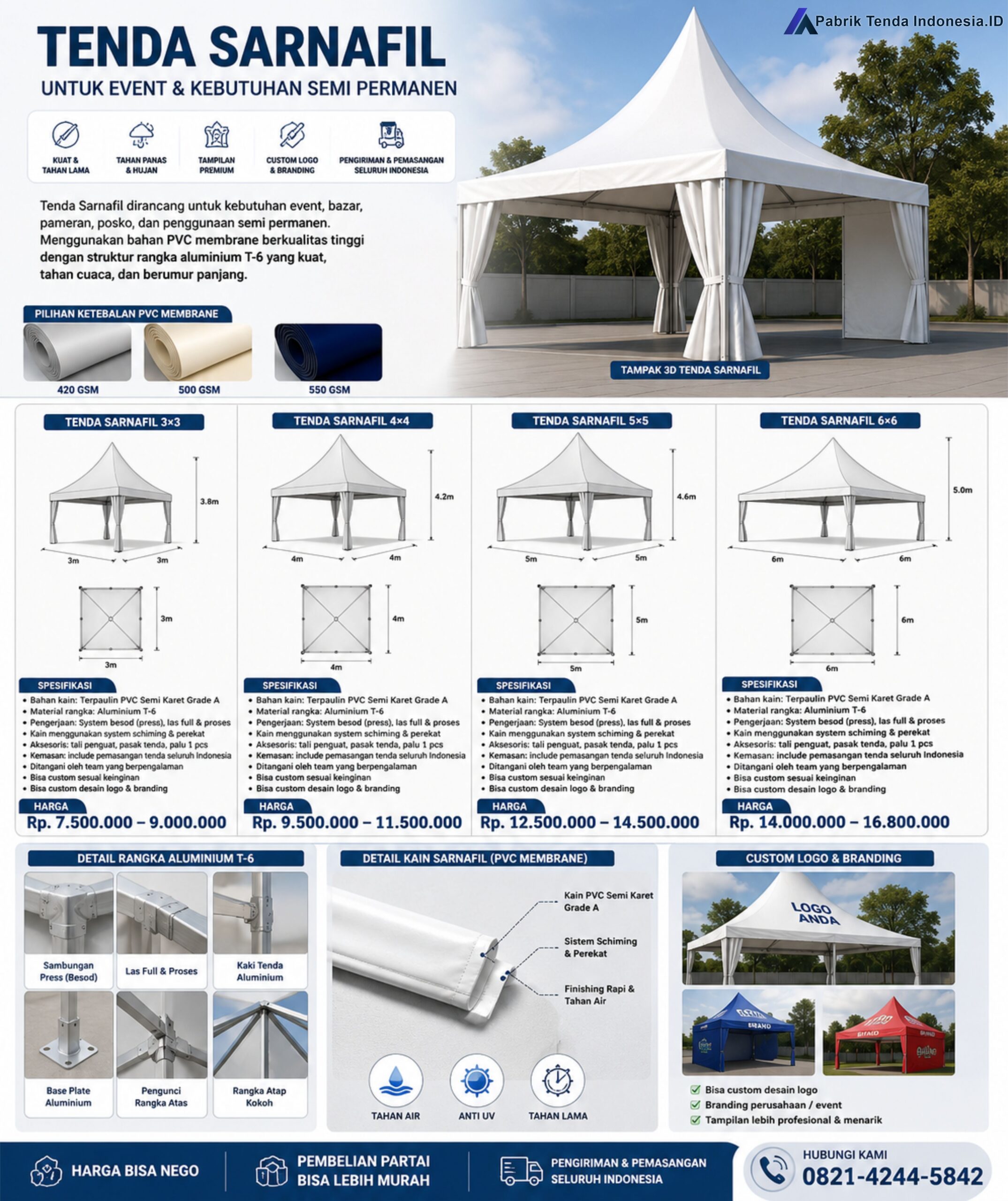 Tenda Promosi Model kerucut - Gambar 4