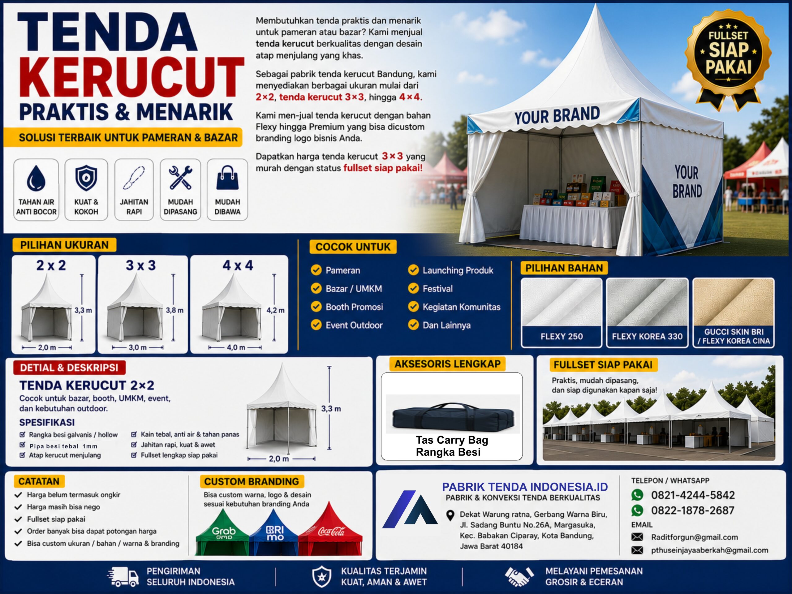 Tenda Promosi Model kerucut - Gambar 3