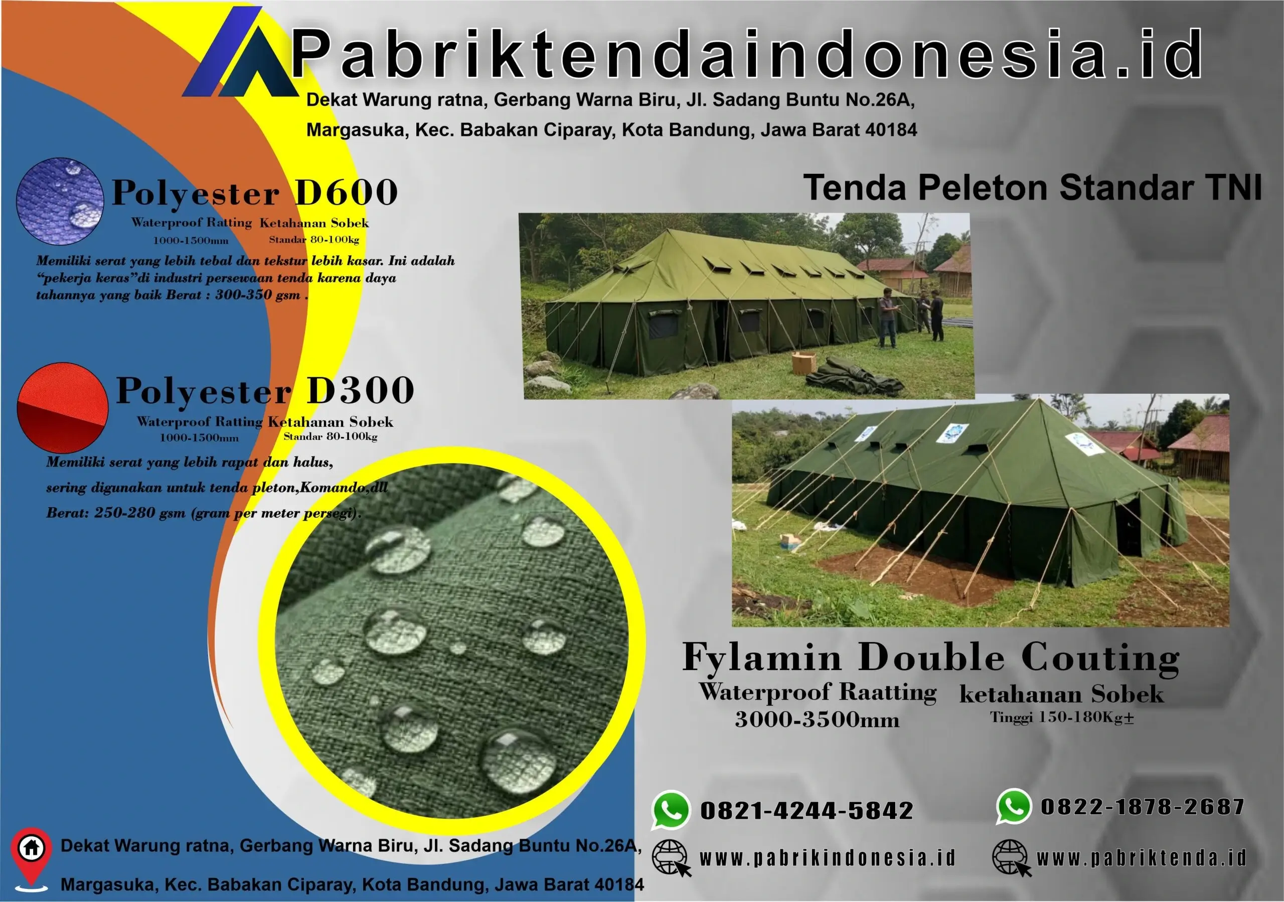 Jual Tenda Pleton Militer Asli Berkualitas Terbaik