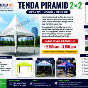 Tenda Promosi Model piramid