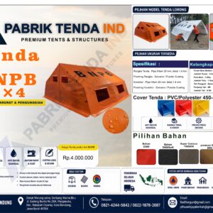 Tenda Posko uk.4 x 4M. (Standar BNPB,BPBD)
